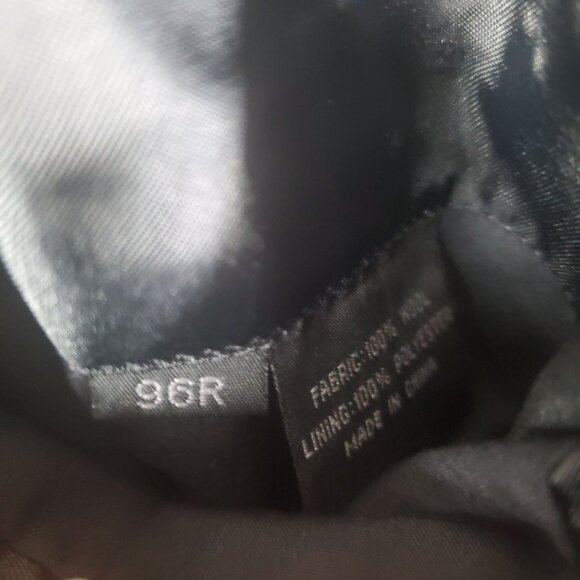 OXFORD Mens Sports Coat SZ 37R Byran 100% Wool Black 3‎ Button Business 96R - Picture 9 of 11